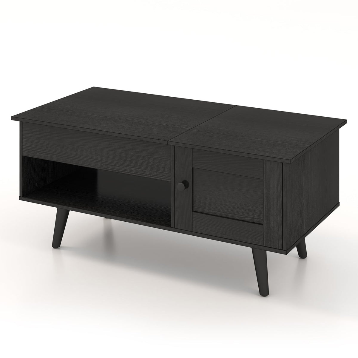 Table basse à plateau relevable avec rangement