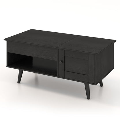 Table basse à plateau relevable avec rangement