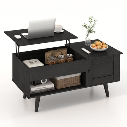 Table basse à plateau relevable avec rangement