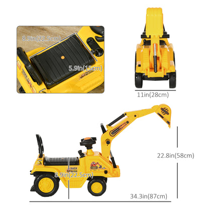 Excavatrice jouet 3 en 1 à enfourcher