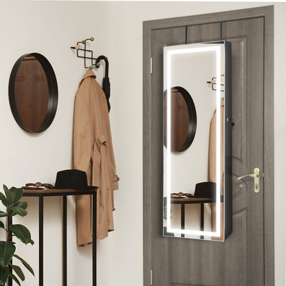Armoire à bijoux murale avec miroir tactile