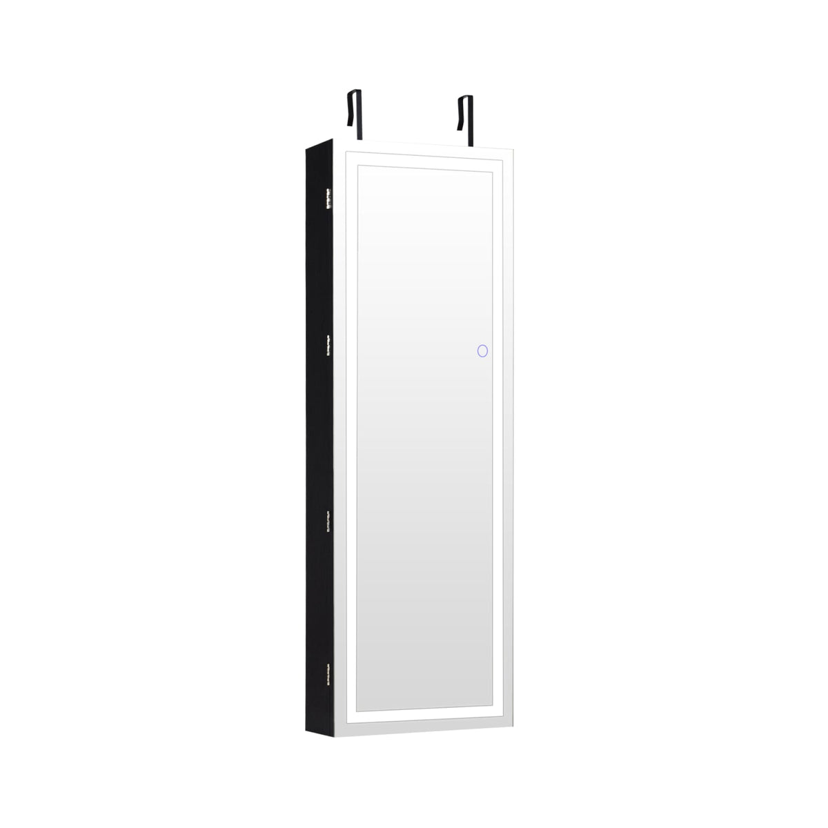 Armoire à bijoux murale avec miroir tactile