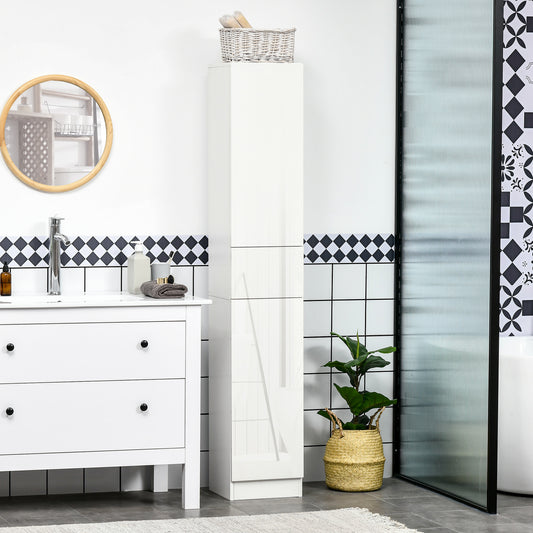 Armoire salle de bain haute portes ajustables