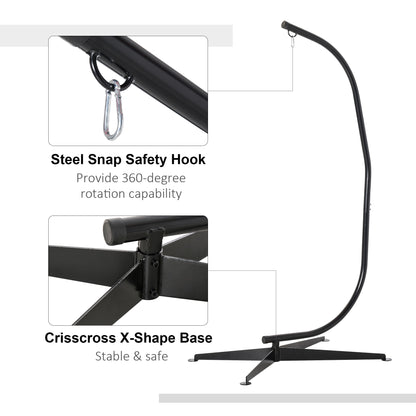 Support en C pour chaise hamac intérieur/extérieur