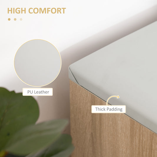 Banc à chaussures avec coussin et rangement caché