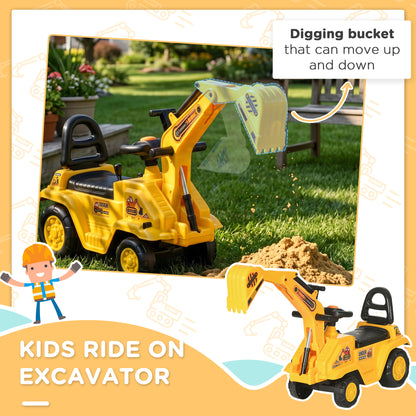 Excavatrice jouet 3 en 1 à enfourcher
