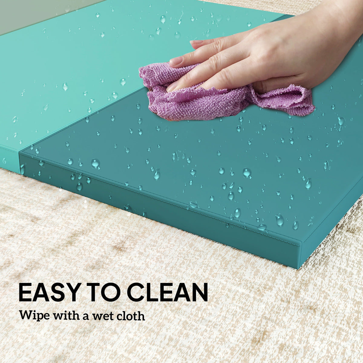 Tapis de gym pliable 6pi rembourrage épais