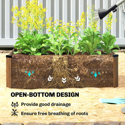 Bacs surélevés galvanisés ensemble de 2 pour jardin