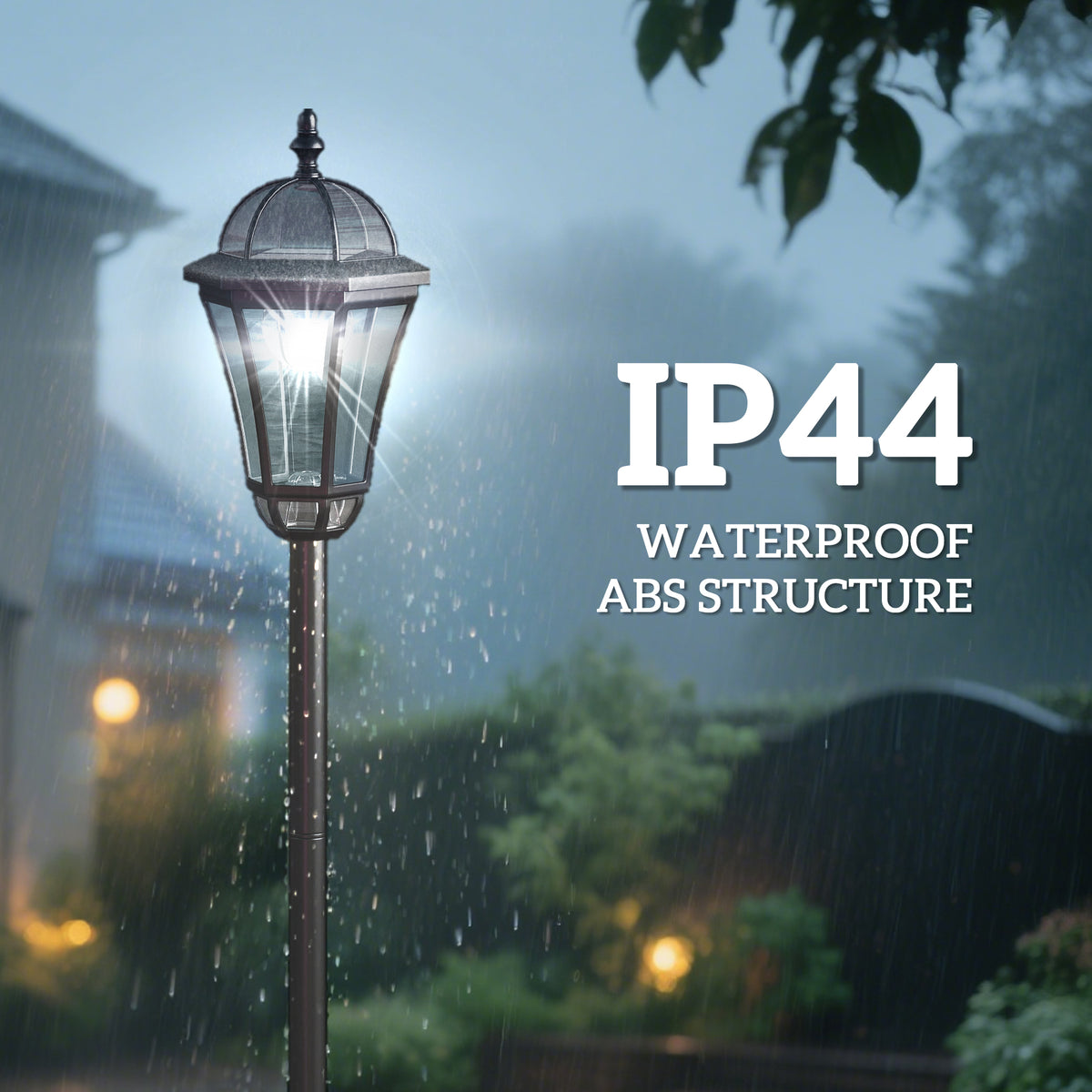 Lampadaires solaires LED de jardin, ensemble de 2