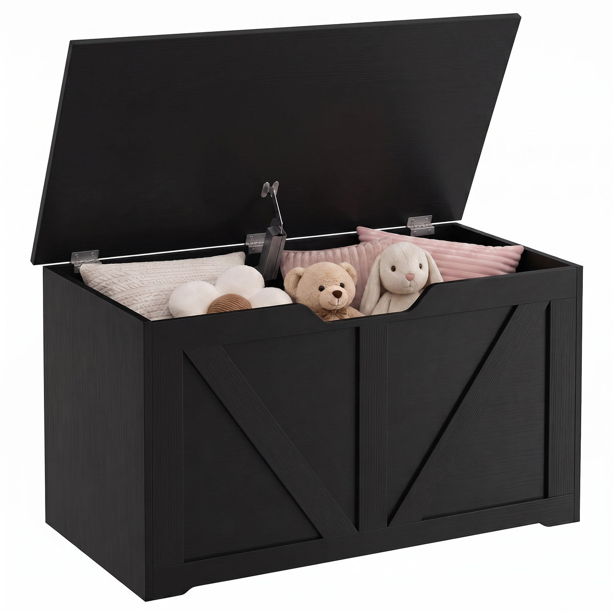 Coffre de rangement rustique 80 cm