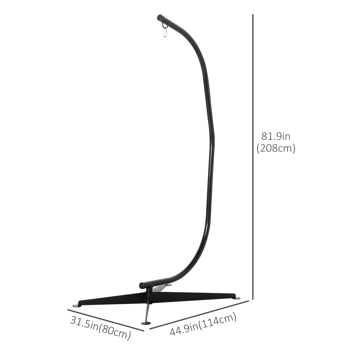 Support en C pour chaise hamac intérieur/extérieur