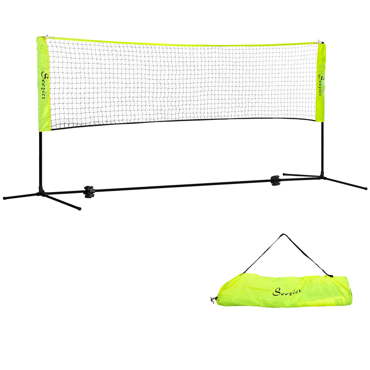 Filet de badminton portatif réglable multiusage