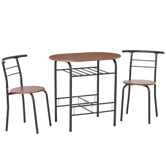 Ensemble table et chaises de cuisine 3 pièces