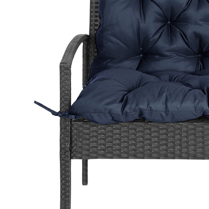 Coussin balançoire 2 places avec dossier pour banc