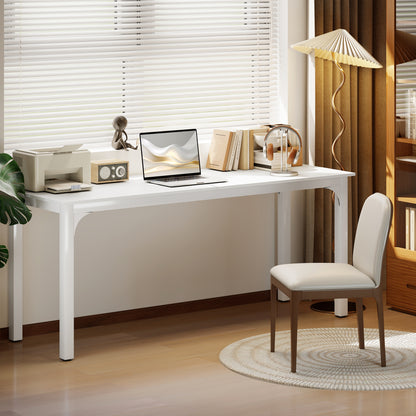 Bureau d'ordinateur industriel 180 cm surface grain de bois