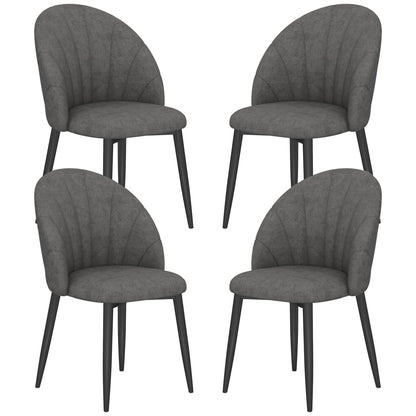 Chaises de salle à manger rembourrées ensemble de 4