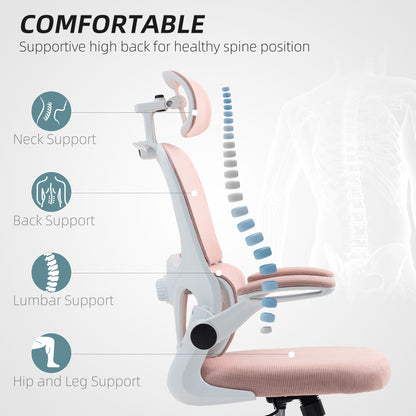 Chaise de bureau ergonomique en maille avec support lombaire