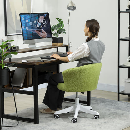 Chaise bureau sans bras hauteur réglable roulettes pivotantes
