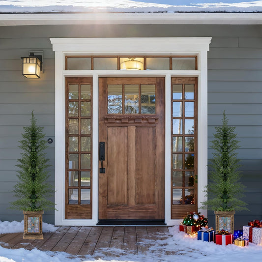 Arbre de Noël artificiel en pot de 122 cm — Lot de 2