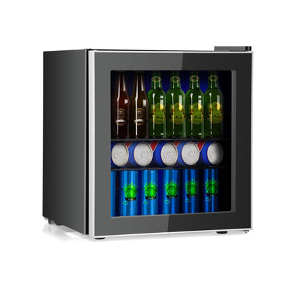 Mini réfrigérateur à boissons 60 canettes avec porte vitrée