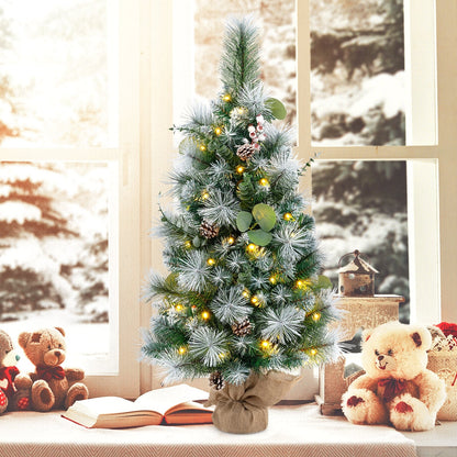 Petit arbre de Noël artificiel pré-éclairé 91 cm