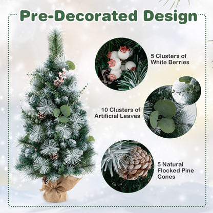 Petit arbre de Noël artificiel pré-éclairé 91 cm