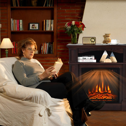 Foyer électrique meuble télé 1400 W de 81 cm