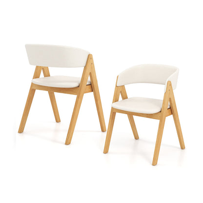 Chaises de salle à manger rembourrées — Lot de 2