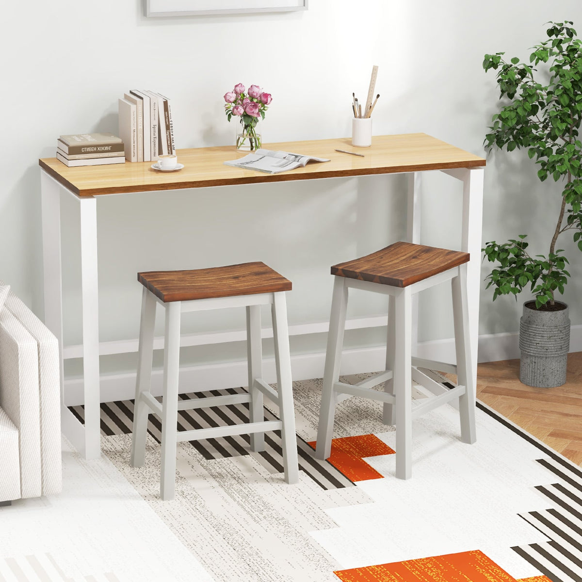 Tabouret de bar selle 62 cm — Lot de 2