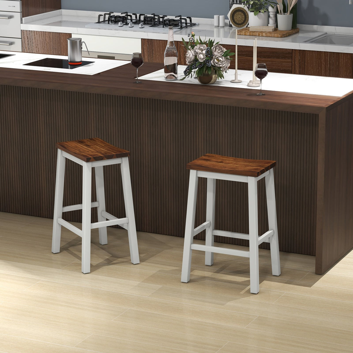 Tabouret de bar selle 62 cm — Lot de 2