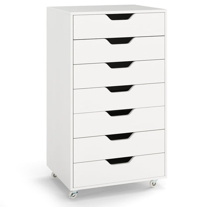 Caisson de rangement 7 tiroirs sur roulettes