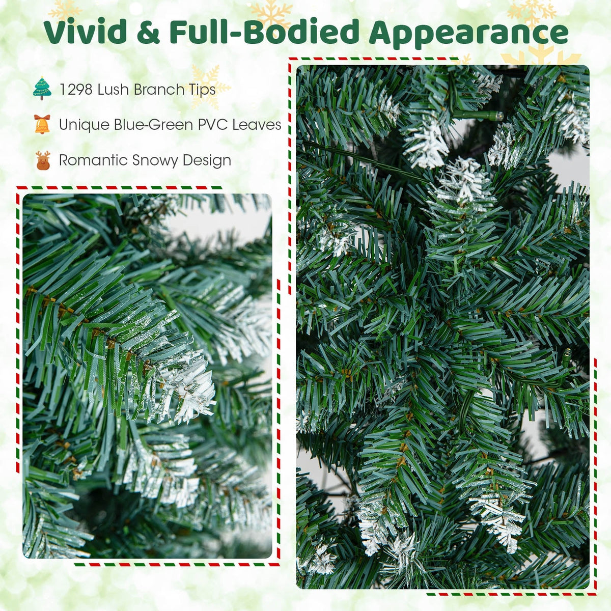 Arbre de Noël artificiel pré-éclairé 274 cm — Neuf