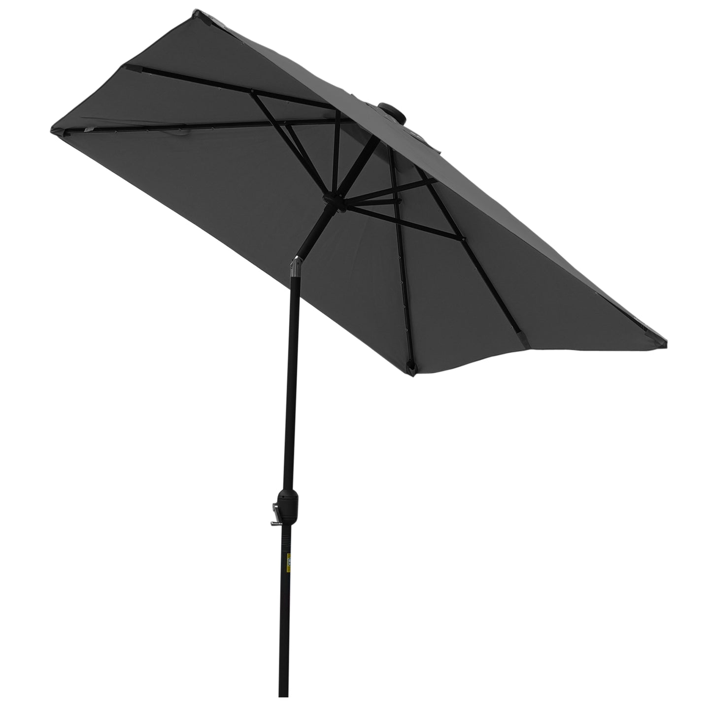 Parasol rectangulaire 6' x 10' avec éclairage LED solaire