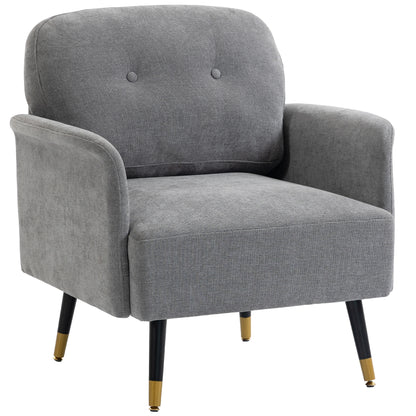 Fauteuil d'appoint capitonné moderne