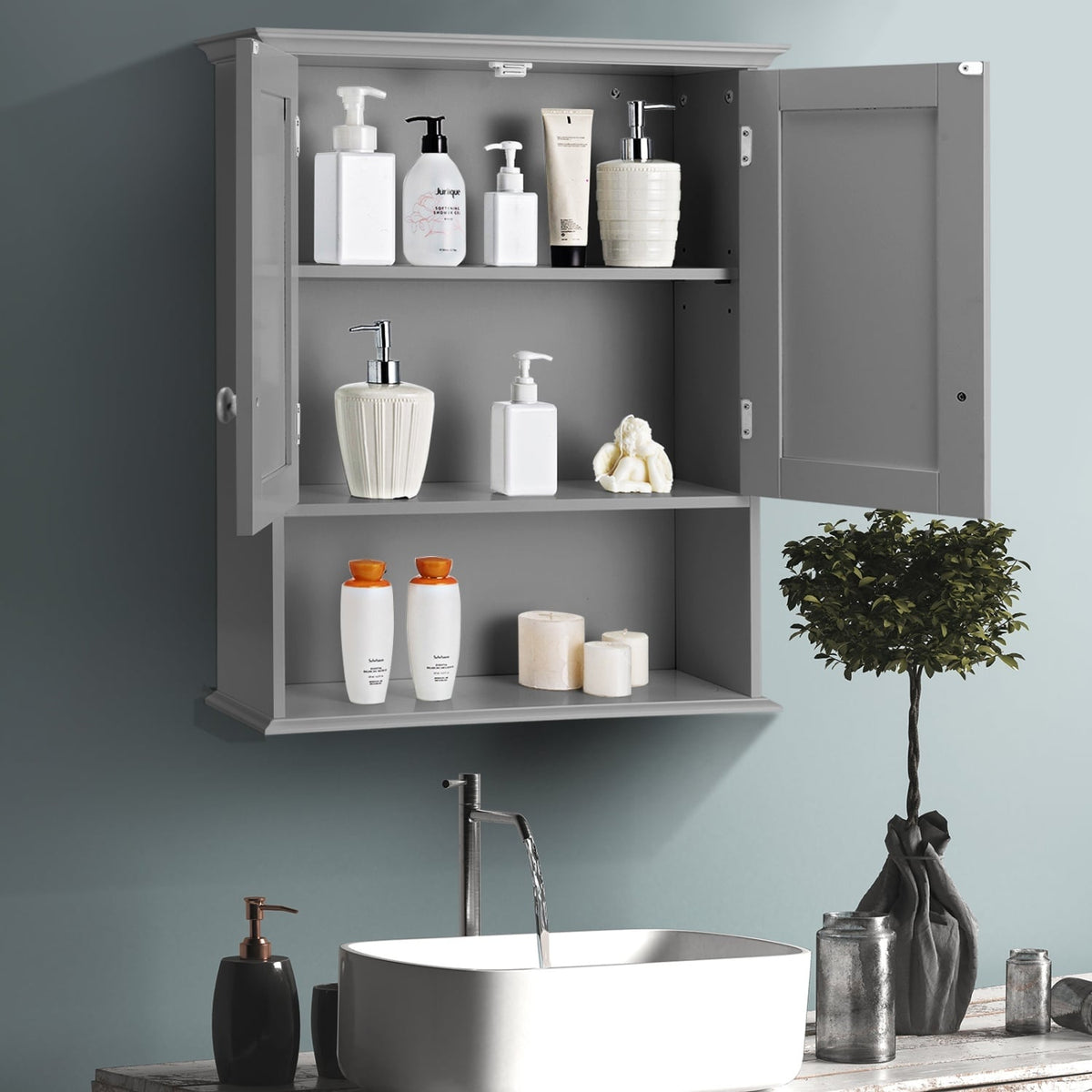 Armoire murale de salle de bain suspendue