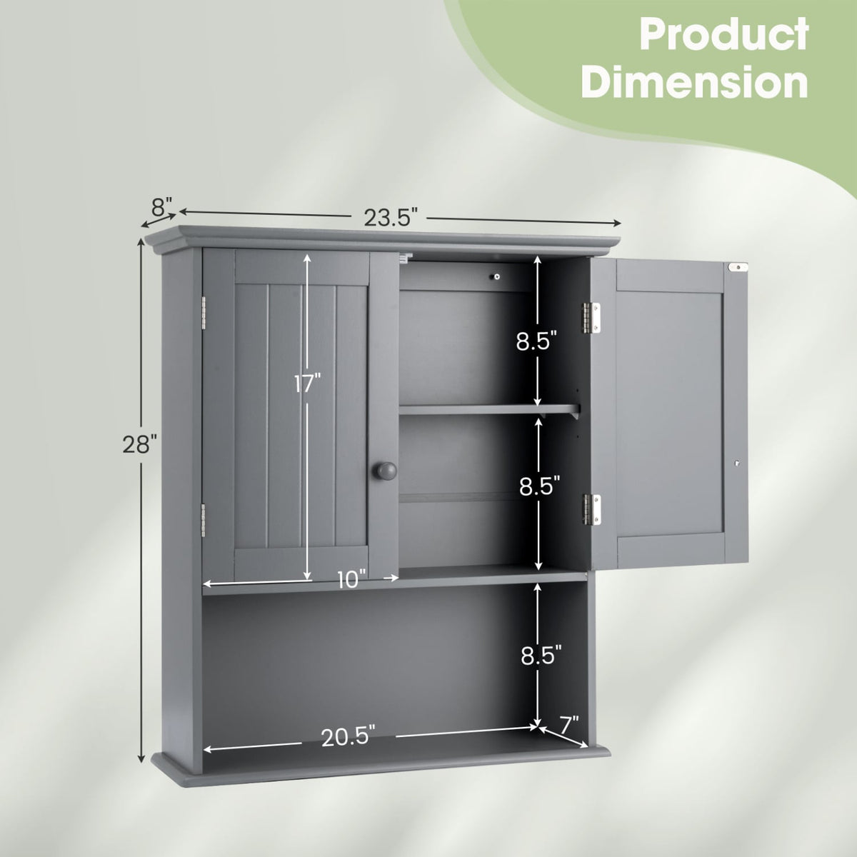 Armoire murale de salle de bain suspendue