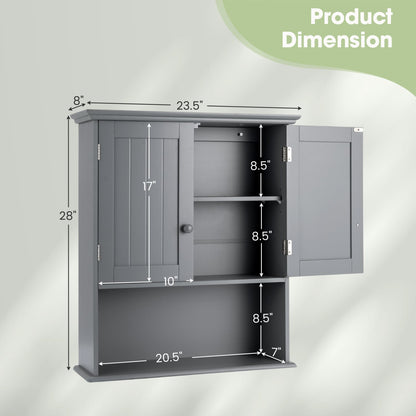 Armoire murale de salle de bain suspendue