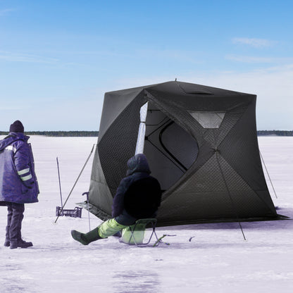 Tente de pêche sur glace isolée pour 4 personnes