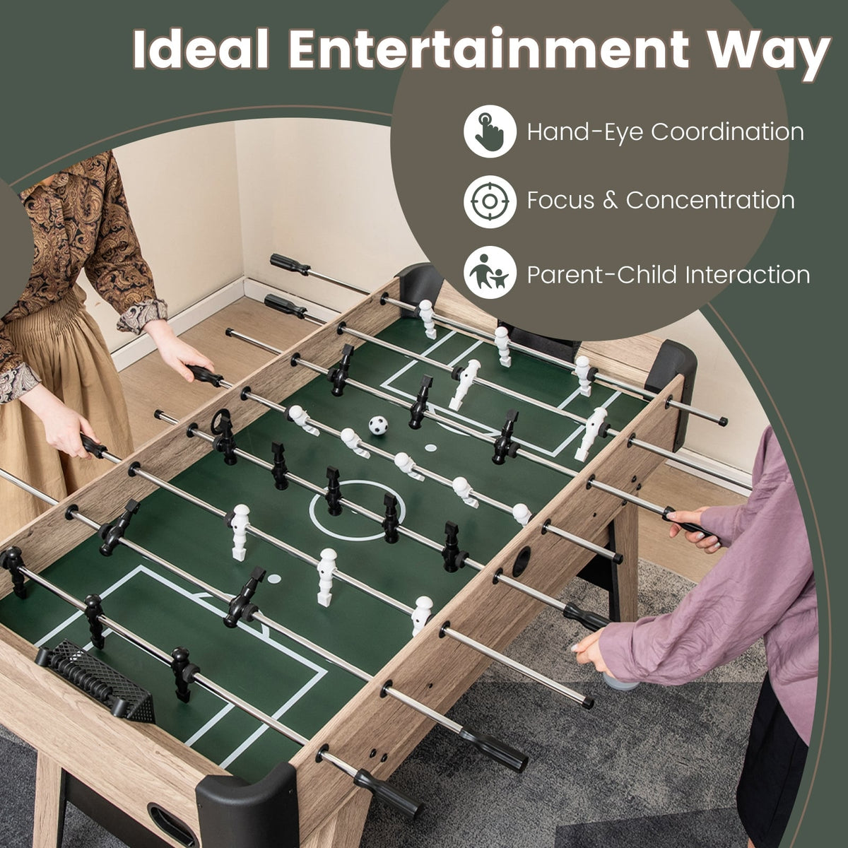 Table de baby-foot arcade 137 cm avec 26 joueurs