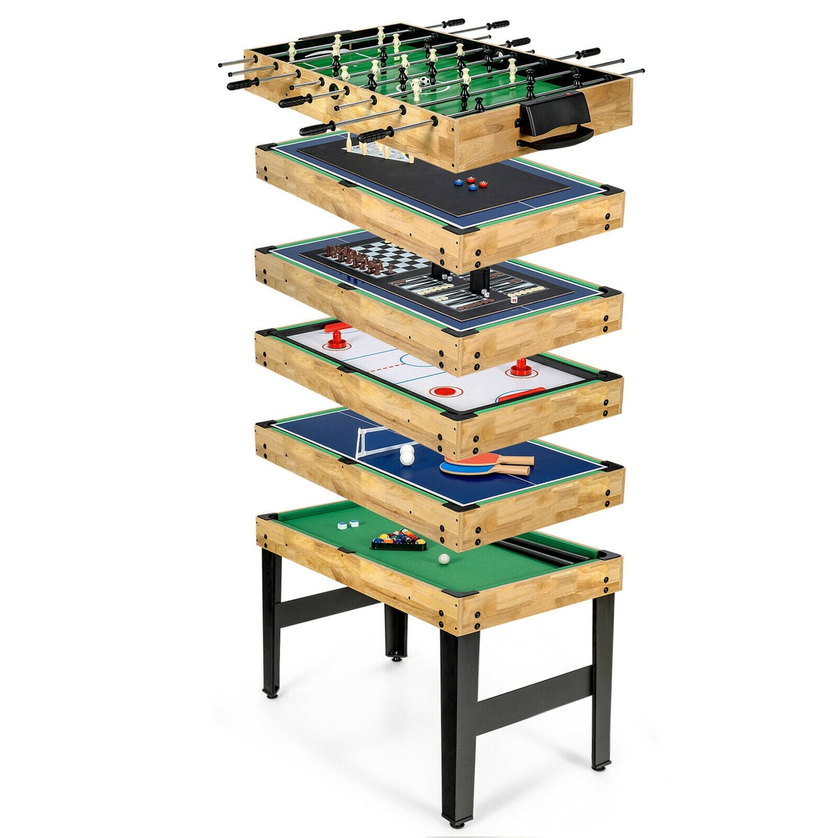 Table multi-jeux 10-en-1