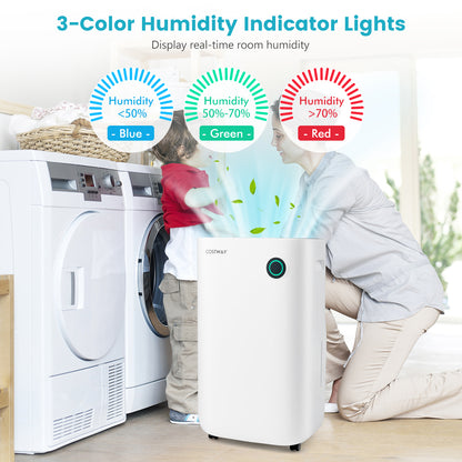 Déshumidificateur intelligent 418 m² avec panneau tactile