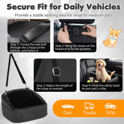 Siège d'auto pour chien moelleux de voyage sécuritaire