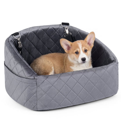 Siège d'auto pour chien moelleux de voyage sécuritaire