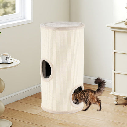 Arbre à chat multiétage avec griffoir en sisal