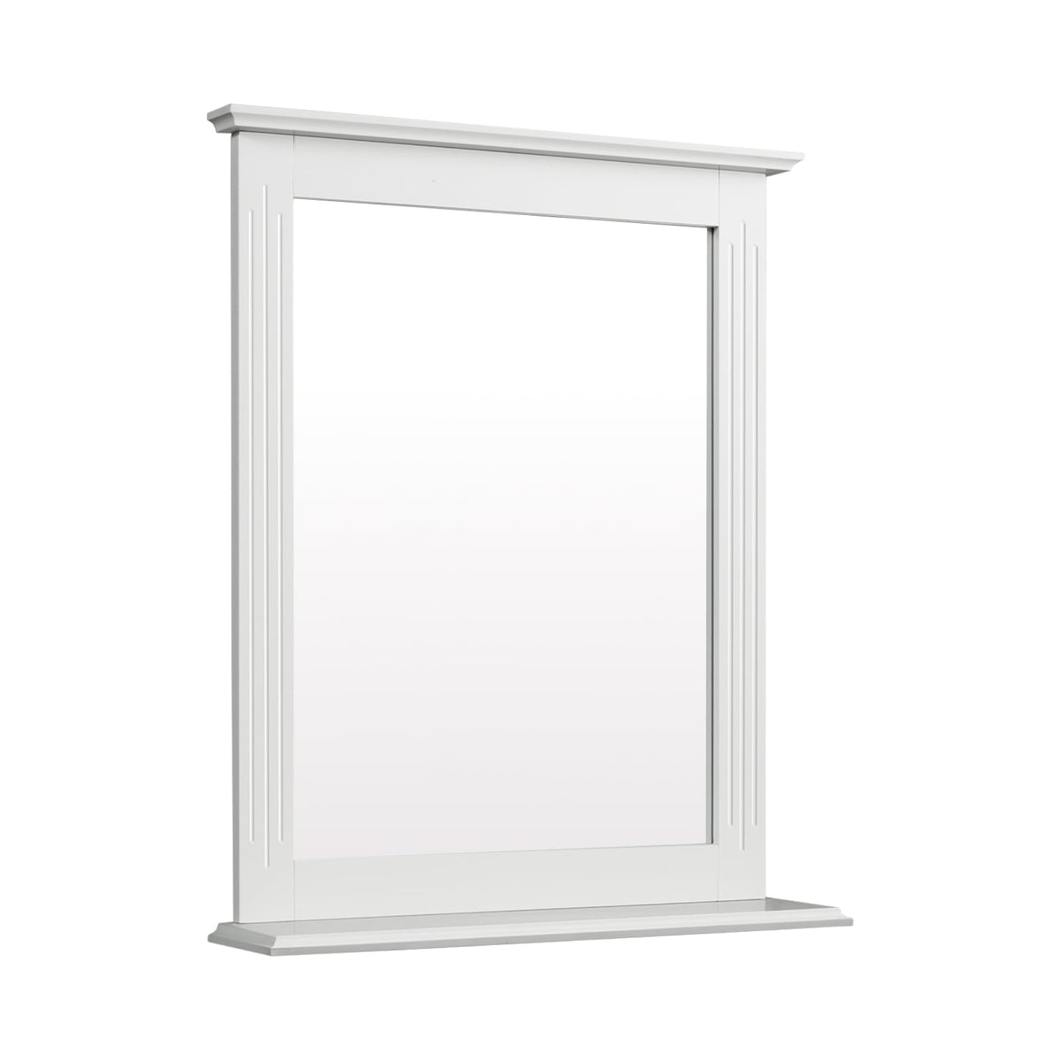 Miroir de vanité mural polyvalent avec tablettes