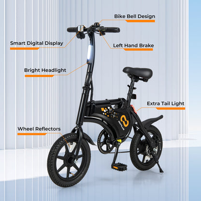 Vélo électrique pliable pour adulte avec moteur 350W