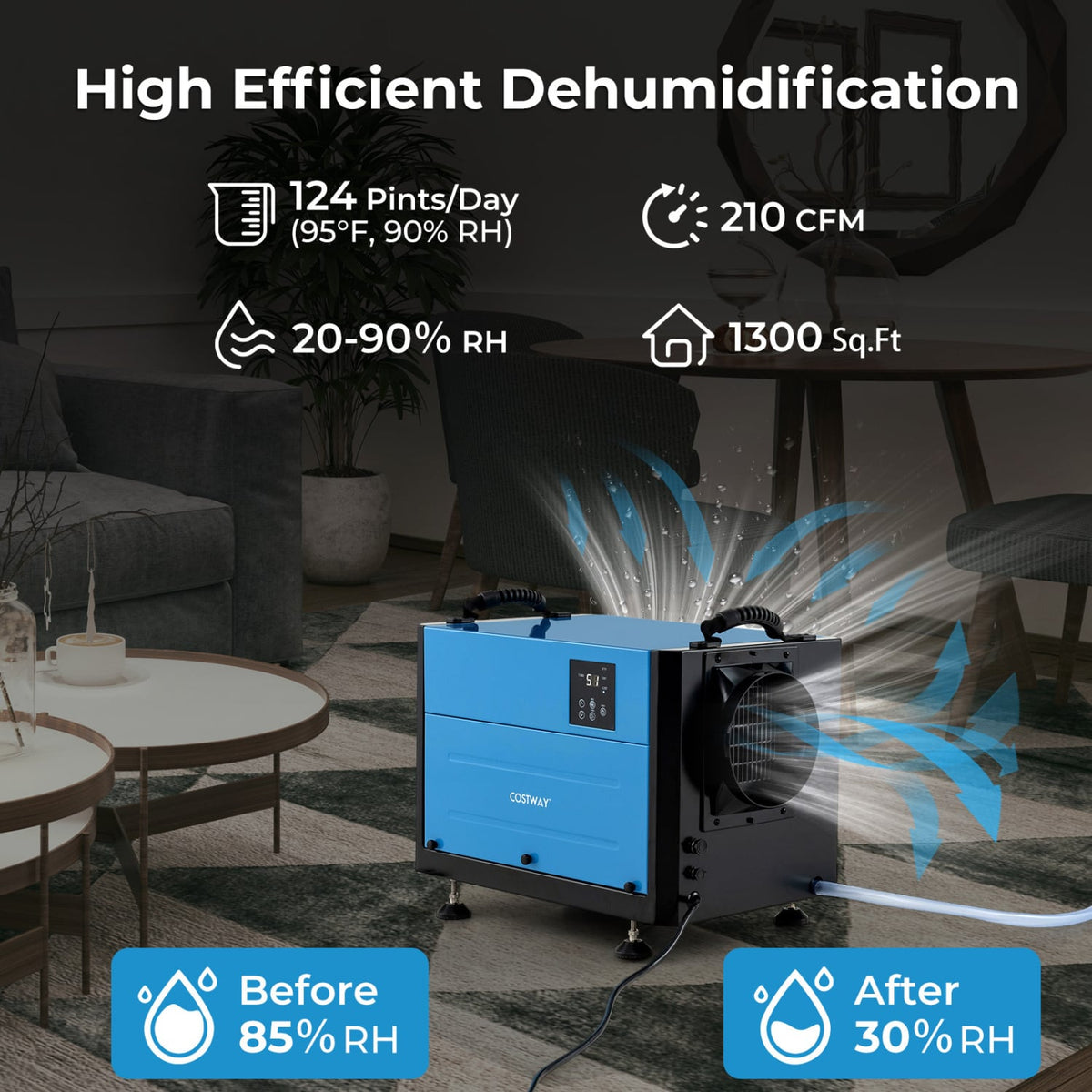 Déshumidificateur pour vide sanitaire 58 L