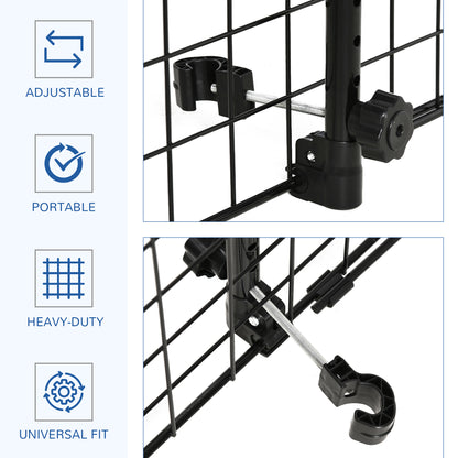 Barrière de voiture ajustable pour chien — métal