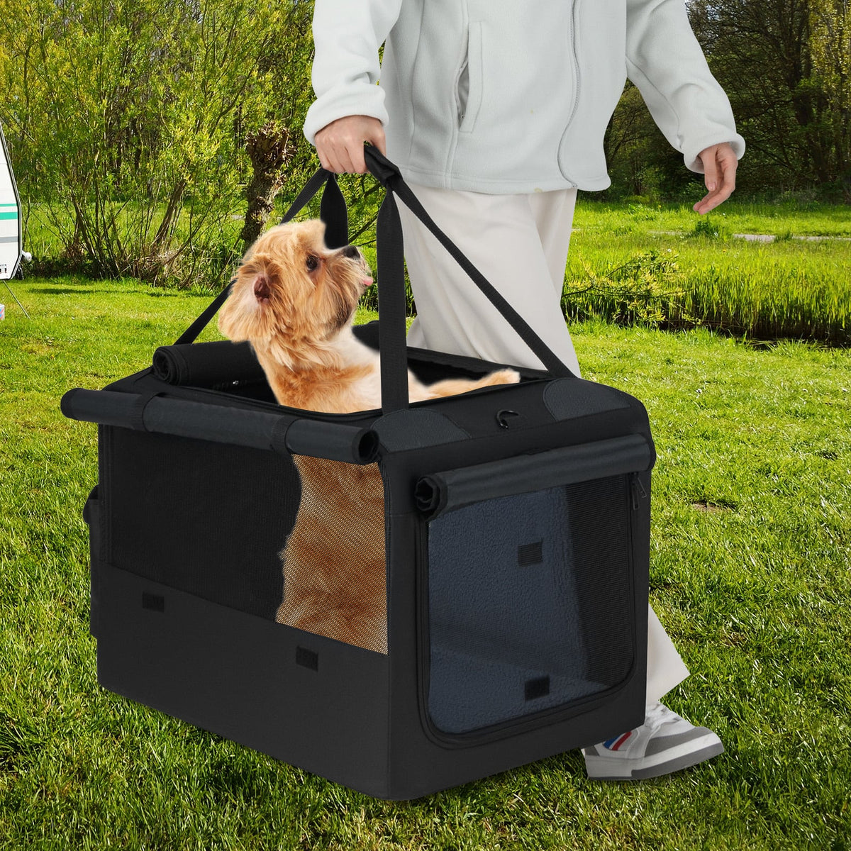 Sac de transport pliable pour animaux