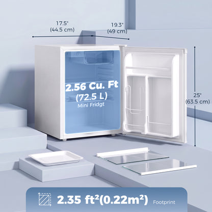 Mini-réfrigérateur compact avec compartiment congélateur 72 L